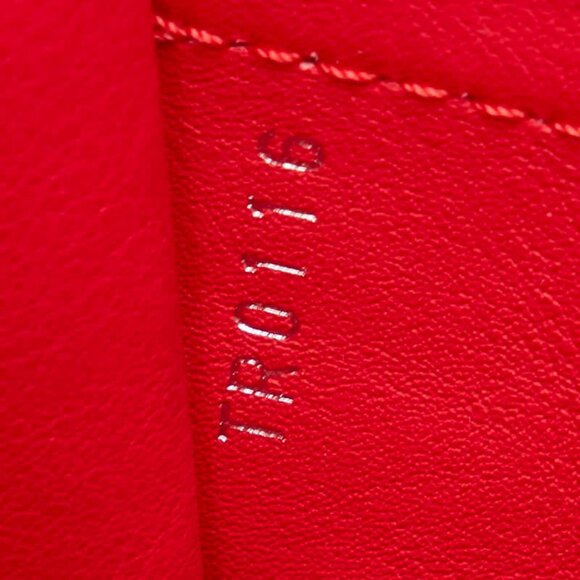 LOUIS VUITTON Red Leather Tote Bag - Picture 8 of 10